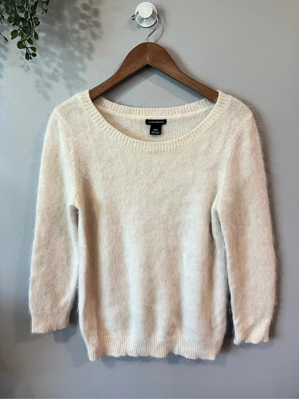 Club Monaco Angora Blend Crewneck Sweater Sz M